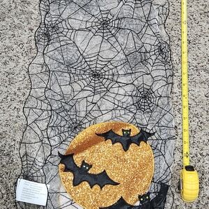 Kids Halloween Spider Web Cape with Bats